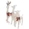 LED Glittered Reindeer Family Outdoor Christmas Décor Set